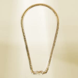18K Yellow Gold Curb Chain Anklet