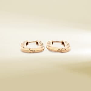 18K Yellow Gold Brand-Inspired Earrings