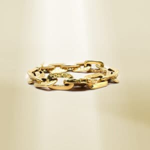 18K Yellow Gold Brand-Inspired Bracelet