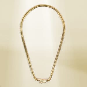 18K Yellow Gold Curb Chain Anklet