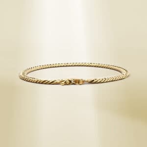 18K Yellow Gold Curb Chain Bracelet