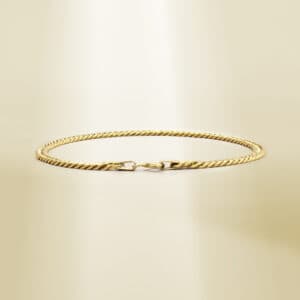 18K Yellow Gold Curb Chain Bracelet