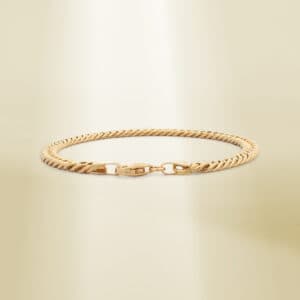 18K Yellow Gold Curb Chain Bracelet