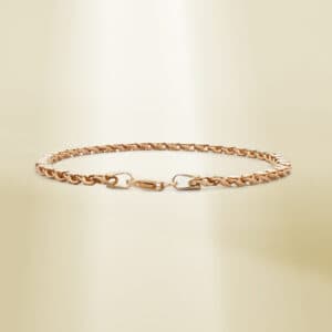 18K Yellow Gold Damascus Chain Bracelet
