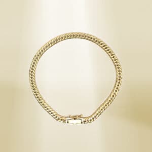 18K Yellow Gold Curb Chain Bracelet