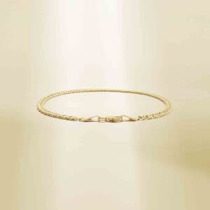 18K Yellow Gold Curb Chain Bracelet