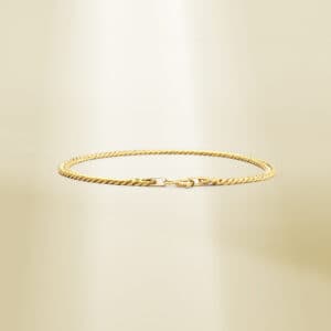 18K Yellow Gold Curb Chain Bracelet