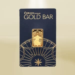24K 10 Grams, Cebuana Lhuillier Gold Bar in Reyna Juana Design
