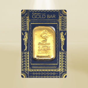 24K 100 Grams, Cebuana Lhuillier Cast Bar in Kalasag Card Design